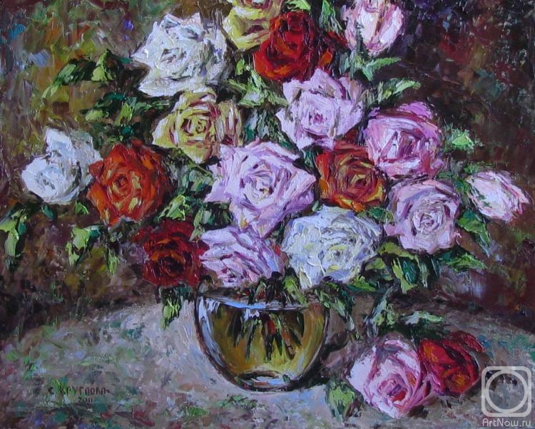 Kruglova Svetlana. Roses in the summer