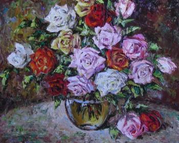 Roses in the summer. Kruglova Svetlana
