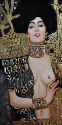 Judith. A copy of a painting by G. Klimt