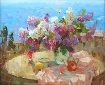 Stillife with lilac. Marmanov Roman