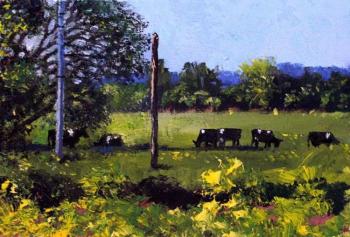 The cows on the meadow. Ivanova Olga