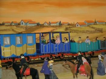The arrival of the first train from St. Petersburg to Tsarskoye Selo (fragments)