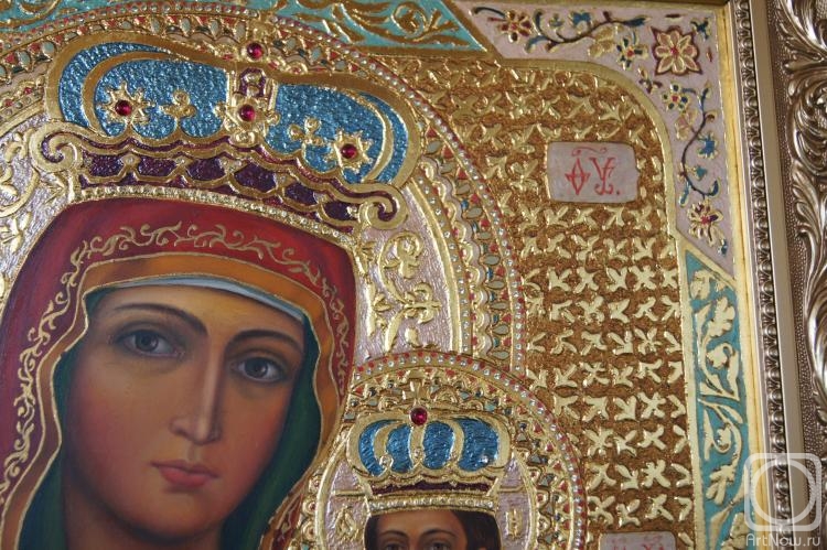 Sam Andrei. fragment "Icon of the Mother of God Chernihiv"