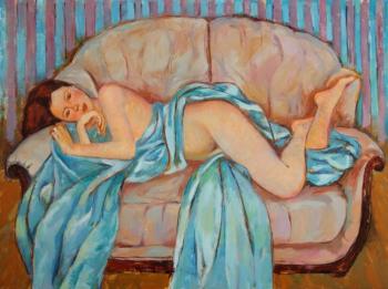 Lying on the couch. Vyrvich Valentin