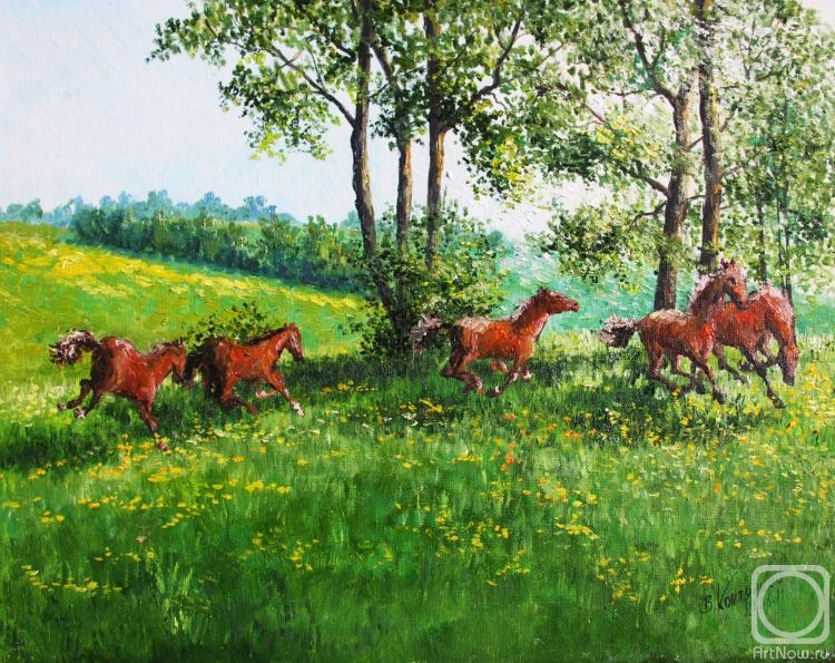 Konturiev Vaycheslav. Games red foals