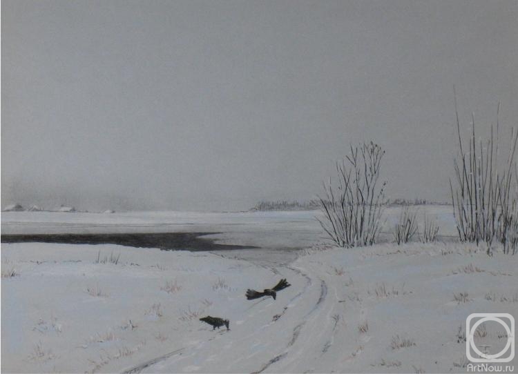 Tumanov Vadim. Crows on the road