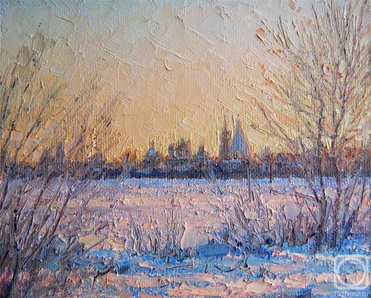 Gaiderov Michail. Frosty winter evening. Kolomna (etude)
