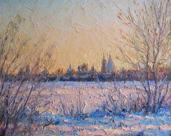 Frosty winter evening. Kolomna (etude). Gaiderov Michail