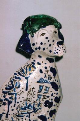 Dalmatian in the city (fragment)