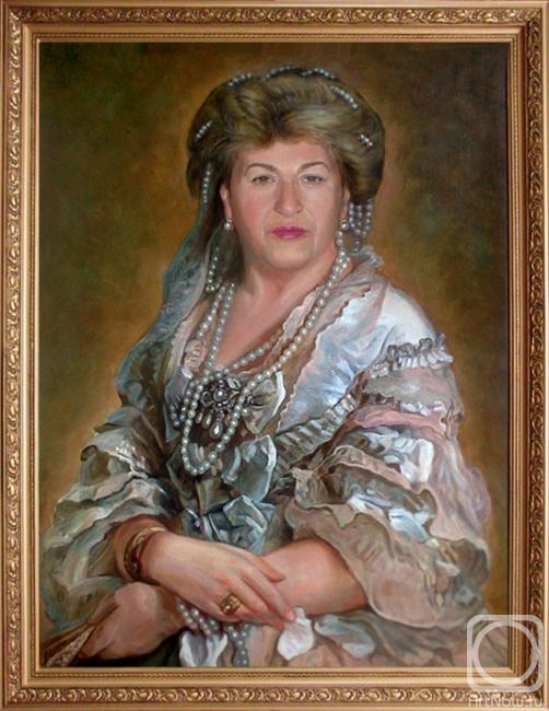 Polyakov Oleg. Portrait of Faina (fancy-dress)