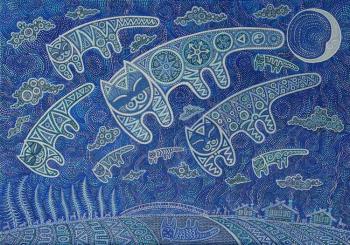 Blue Cats - Night's Dreams (Ornamentalism). Krivosheev Roman