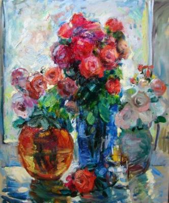Roses in vases (  ). Khvastunova Alla