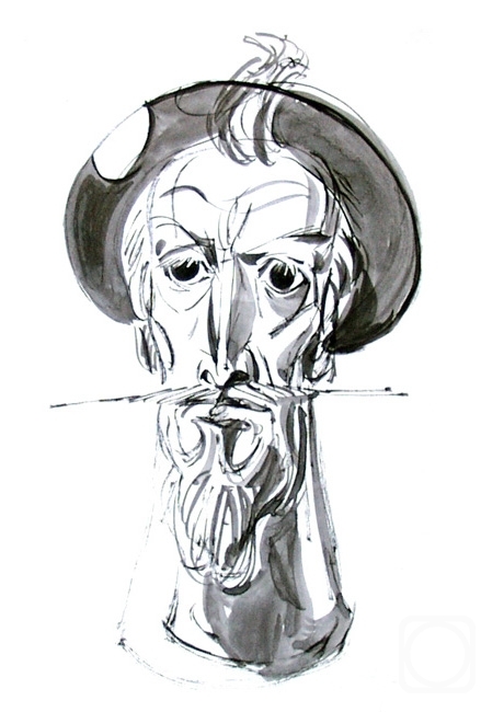 Chistyakov Yuri. Don Quixote in Mambrinos Helmet