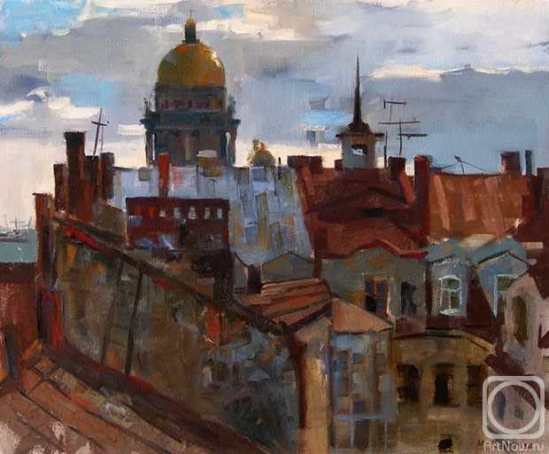 Kolobova Margarita. St. Petersburg's Roofs. Saint Isaac's Cathedral