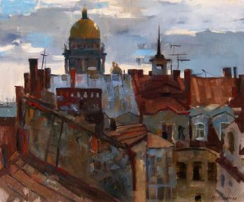 St. Petersburg's Roofs. Saint Isaac's Cathedral. Kolobova Margarita