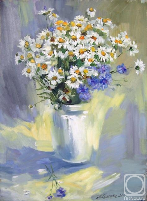 Suhova Lubov. Bouquet of daisies