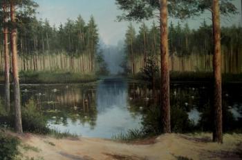 Forest Lake. Water lilies. Yanulevich Henadzi
