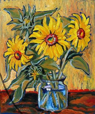Five Sunflowers. Ixygon Sergei