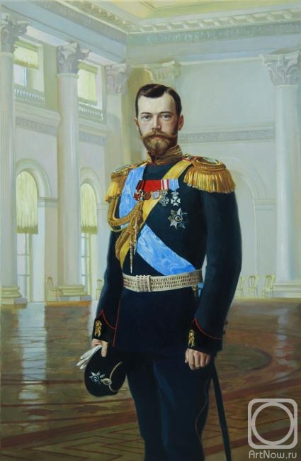 Makarov Anton. Portrait of Emperor Nicholas II. Ernst Lipgart