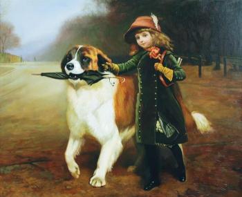 Coming back from school. Charles Barton Barber