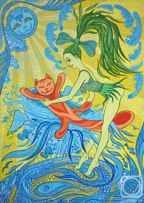 Krivosheev Roman. Red Cat's Bathing
