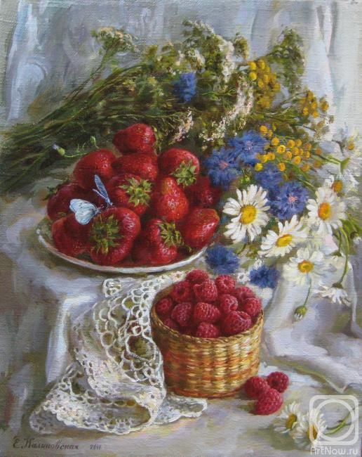 Kalinovskaya Ekaterina. Strawberry and raspberry