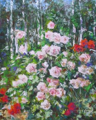 Roses in the garden. Kruglova Svetlana