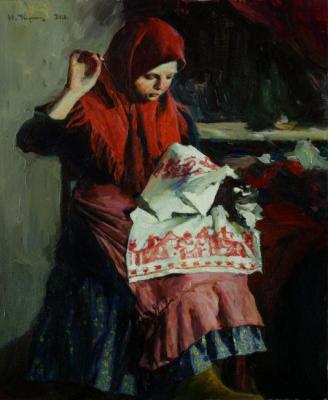 Behind embroidery (Valenoks). Kirillov Vladimir