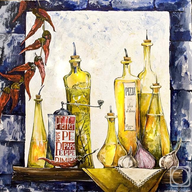 Kaminskaya Maria. still-life with olive oil