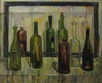Still life with bottles. Ibragimova Nataly