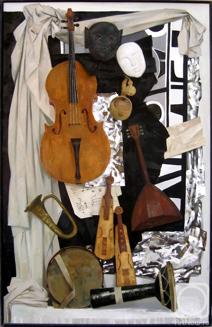 Kolobova Margarita. Composition with musical instruments