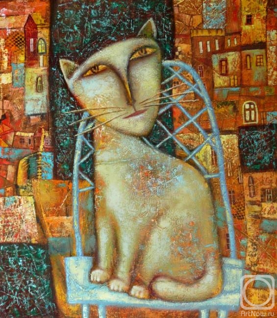 Sulimov Alexandr. Cat with yellow eyes