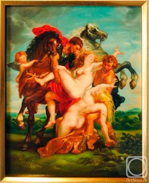 Похищение дочерей левкиппа рубенс описание картины