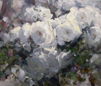 White roses. Makarov Vitaly