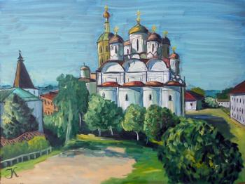 Saint Pafnutiy's monastery. View from the fortress wall. (From the collection "Summer travelling"). Krylova Irina