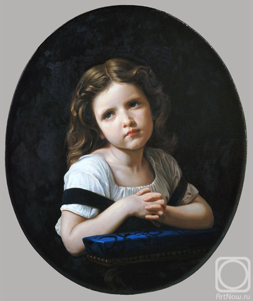 Sheglov Dmitriy. Replica of William-Adolphe Bouguereau 'The Prayer' (1865)