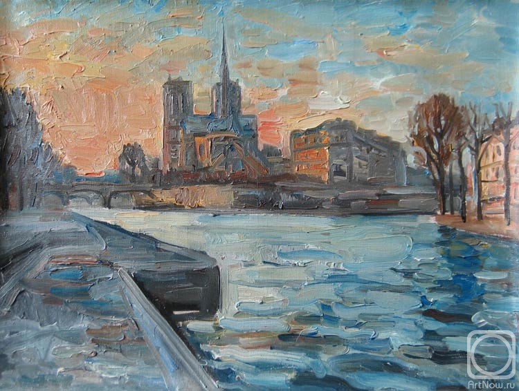 Pomelov Fedor. River Seine