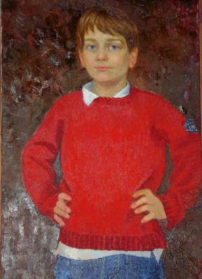 Portrait of the boy. Shubnikov Pavel