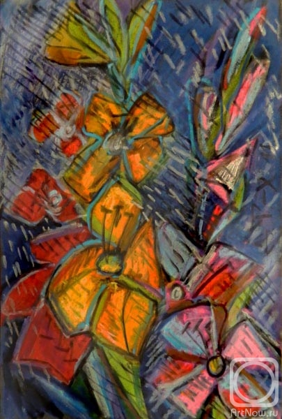 Torik-Hurmatova Dilara. Flowers in the rain