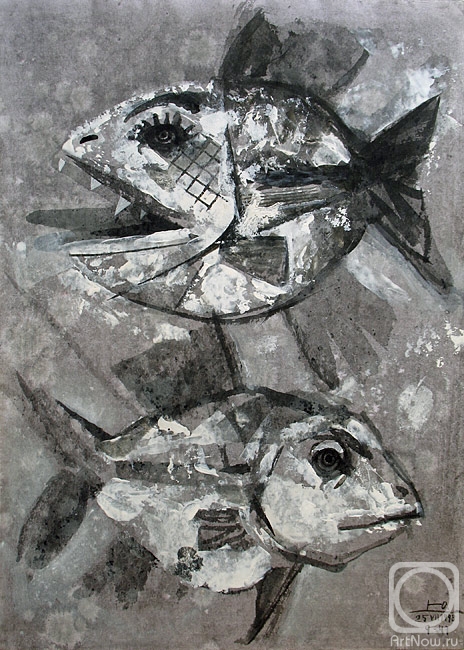 Yudaev-Racei Yuri. Two Silver Fish I