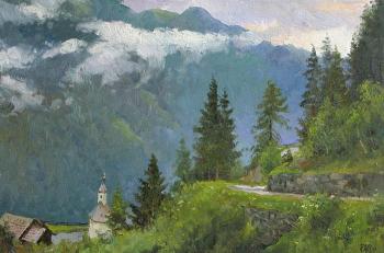 In the clouds. The Alps. Efremov Alexey