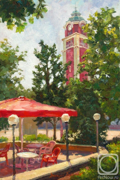 Pohomov Vasilii. Station clock tower - Varna