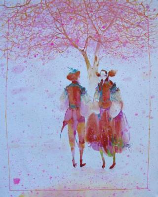 Ring with blue a stone