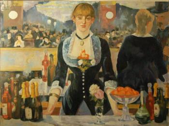 Bar at the Folies Bergères. Édouard Manet (copy). Belyakova Evgenia