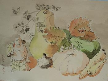 Seven lucky Gods. Hotei