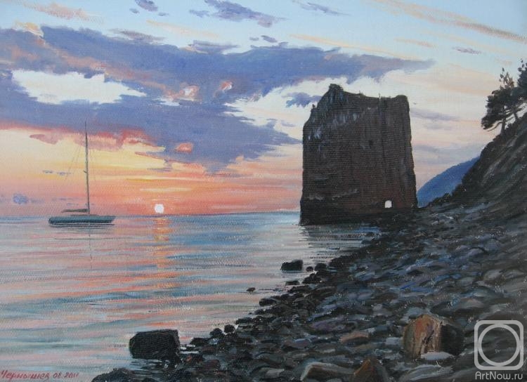 Chernyshev Andrei. Evening on the Sail Rock
