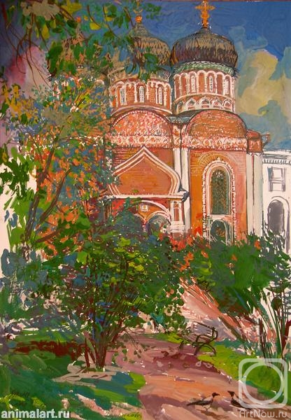 Voronova Oksana. View of the Cathedral of the Intercession of the Blessed Virgin Mary in Izmailovo. Moscow