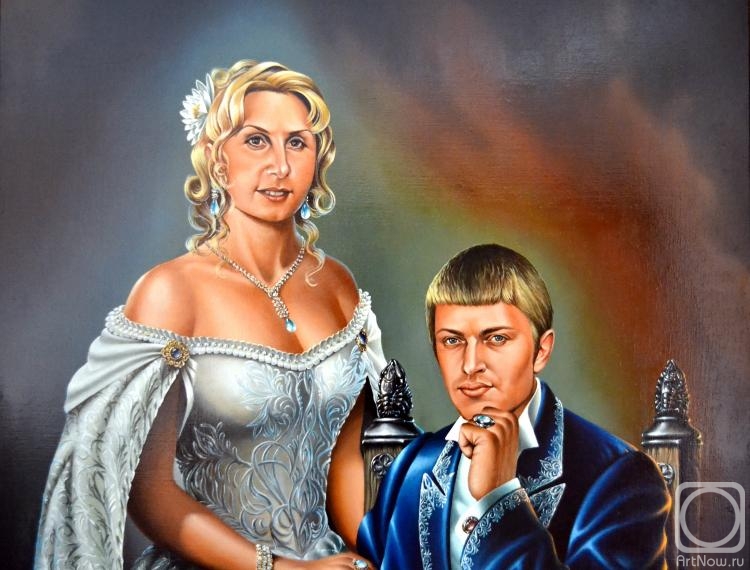 Chernickov Vladimir. Wedding portrait. Alexey and Julia Korolev (fragment)