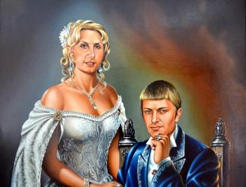 Wedding portrait. Alexey and Julia Korolev (fragment)