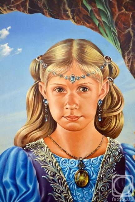 Chernickov Vladimir. Granddaughter (Zodiac portrait, fragment)